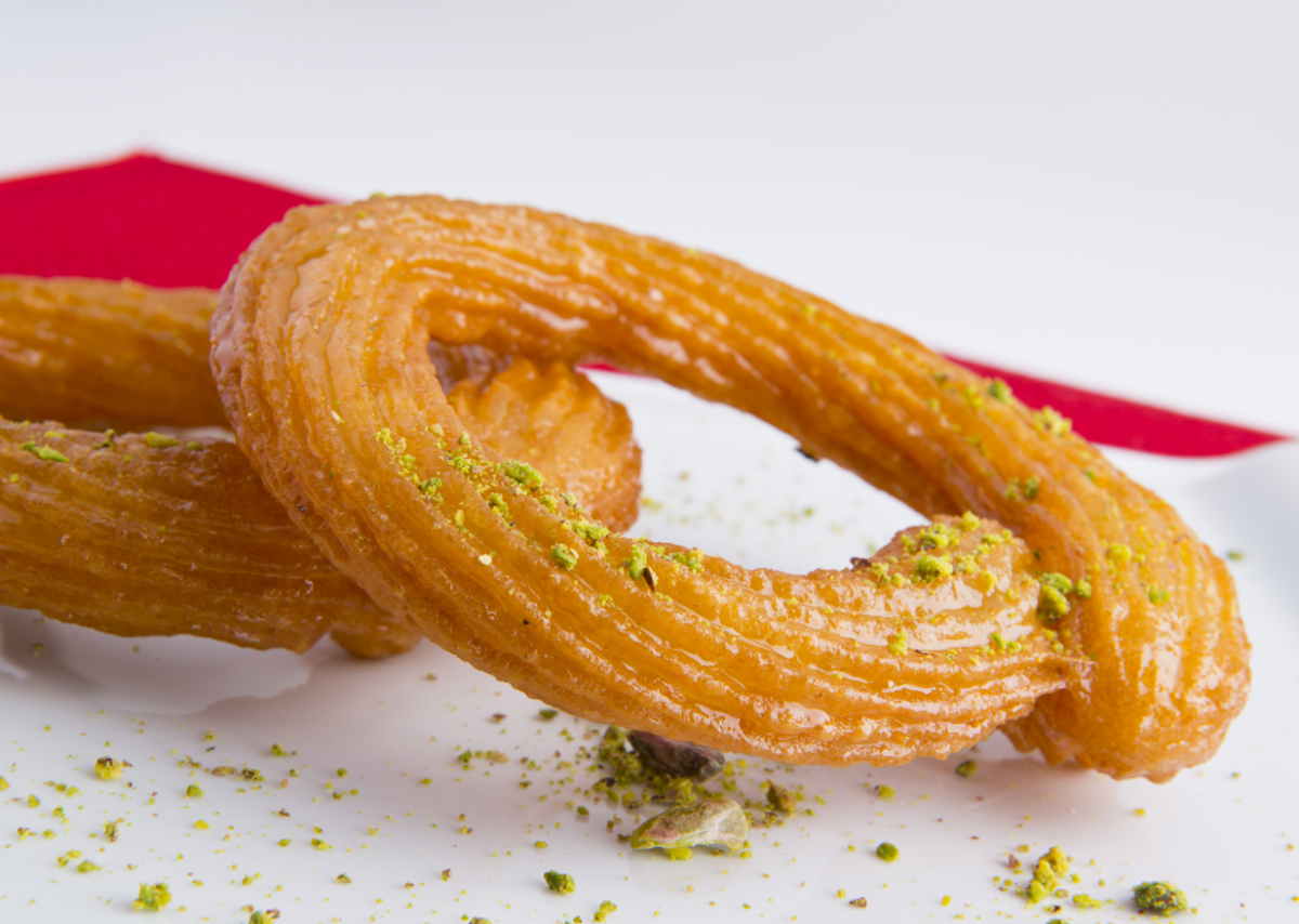 Churros turcos con almíbar o Halka tatlisi