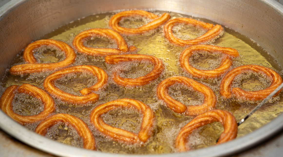 Churros turcos con almíbar o Halka tatlisi