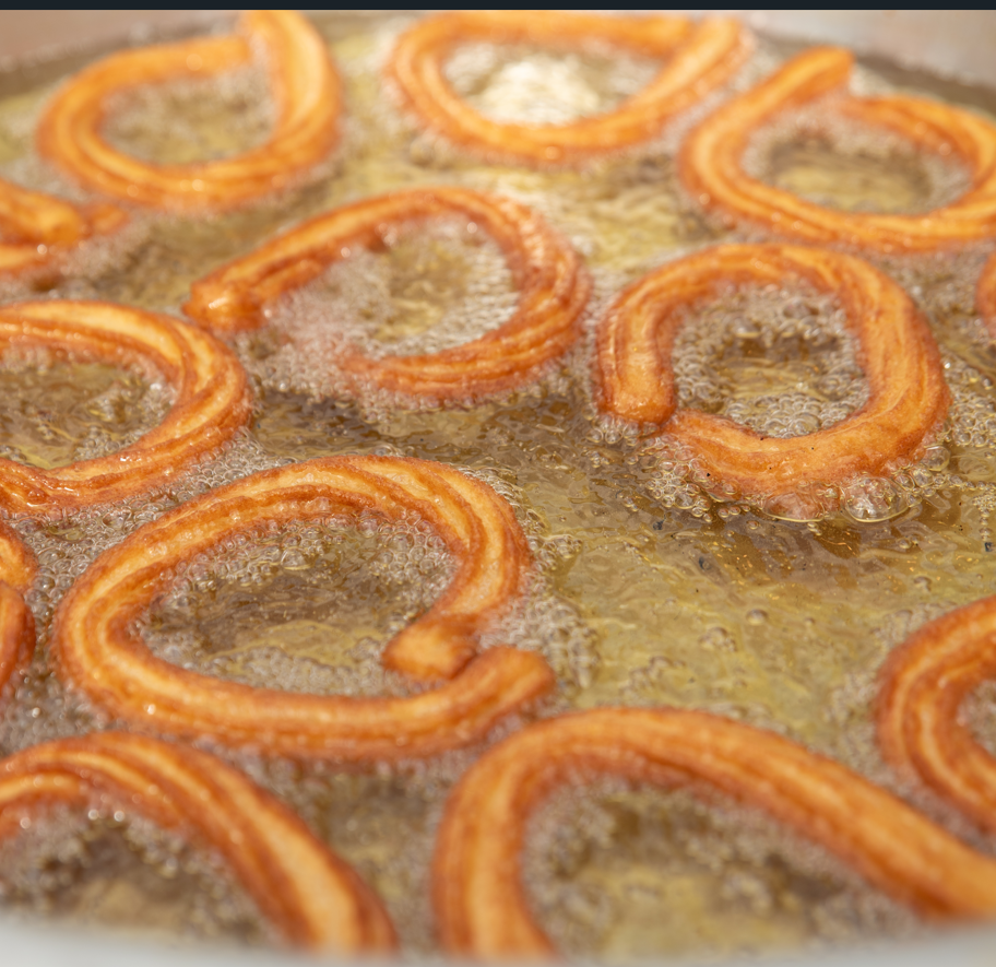 Churros turcos con almíbar o Halka tatlisi