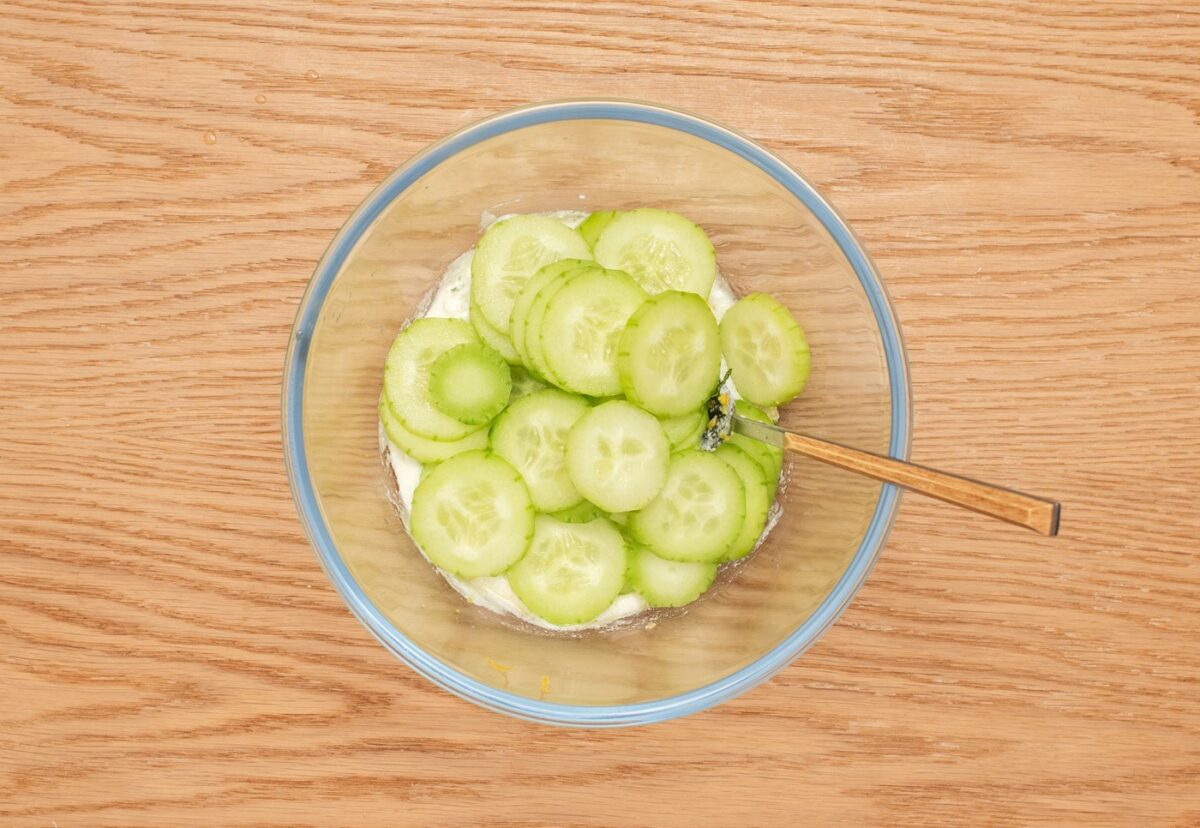 Ensalada de pepino y yogur