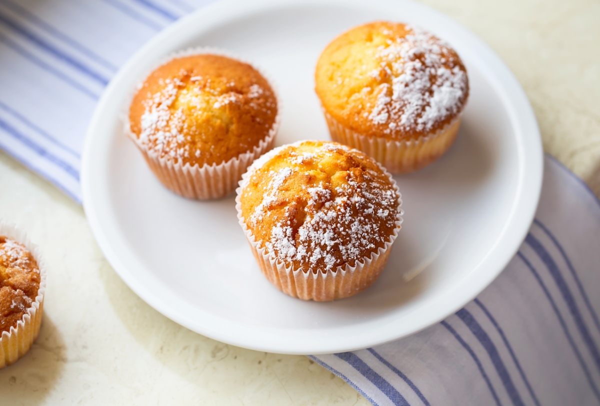 Magdalenas esponjosas sin gluten