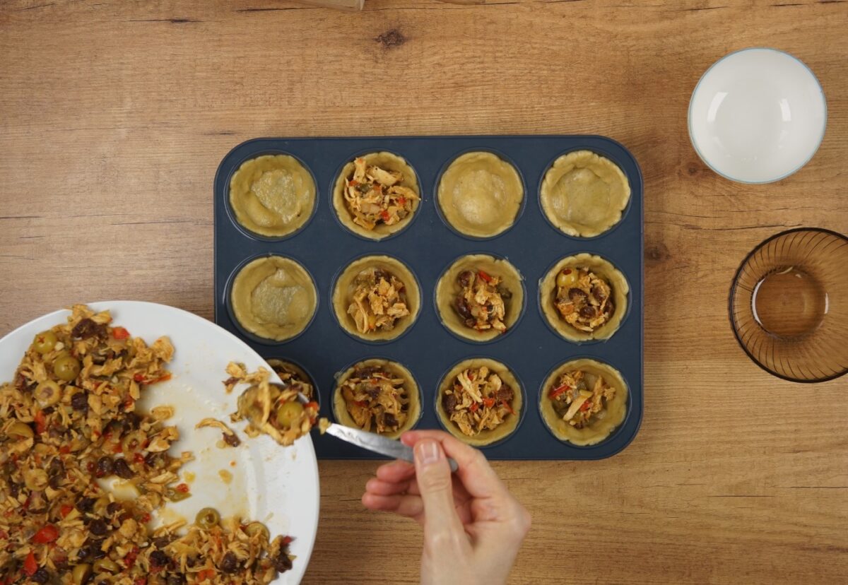 Polvorosa de pollo. Receta típica de Venezuela paso a paso