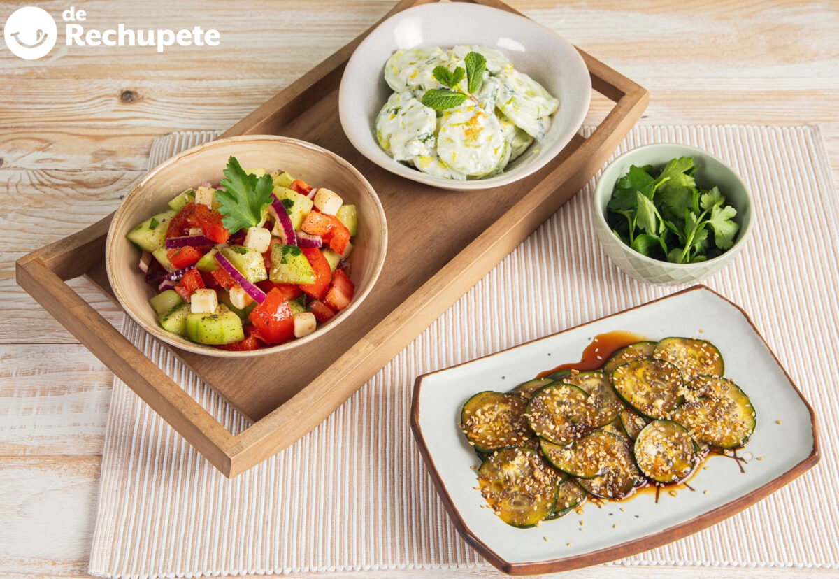 deliciosas ensaladas de pepino. Recetas fáciles y saludables