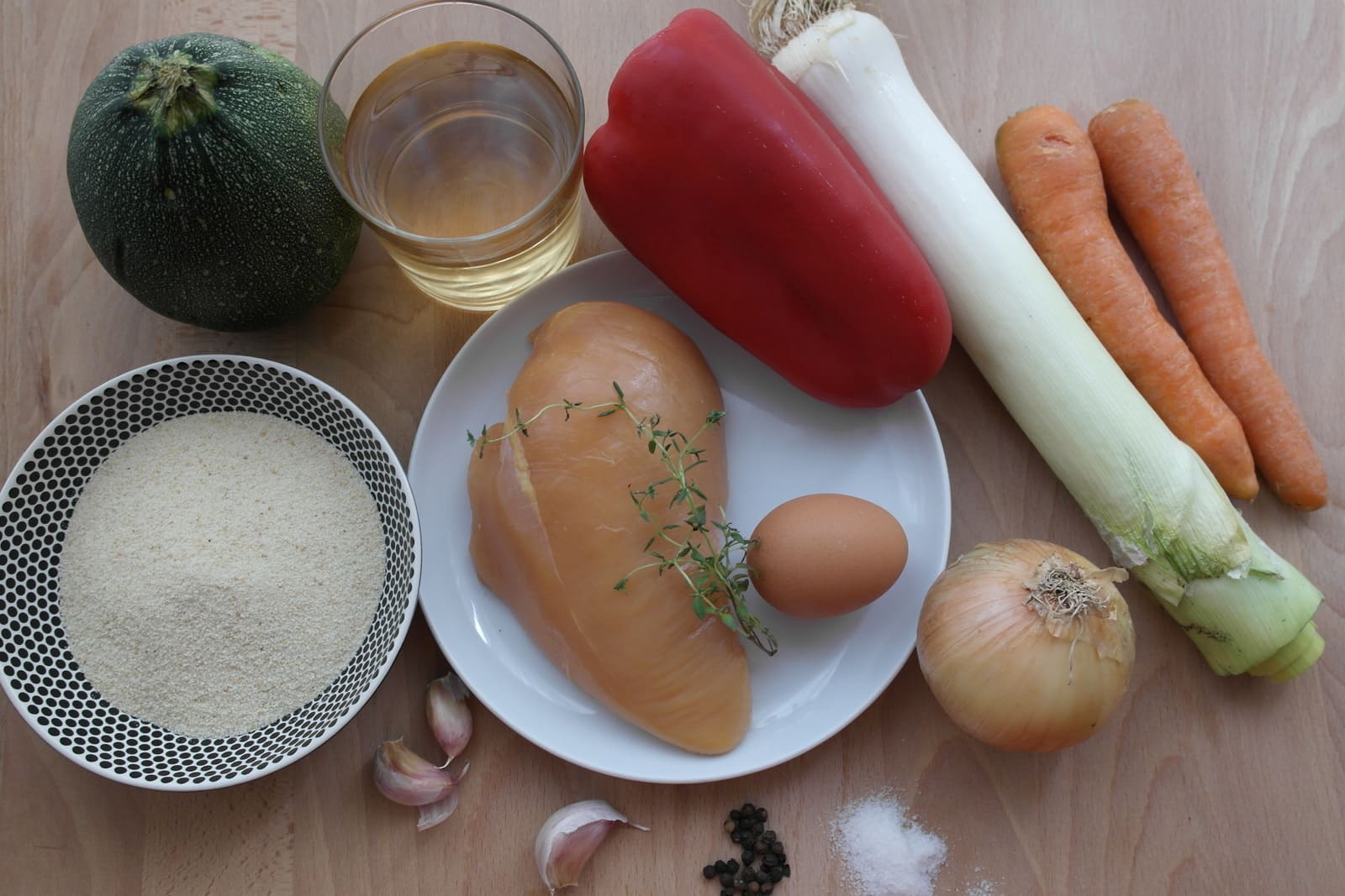 albóndigas de pollo paso 1