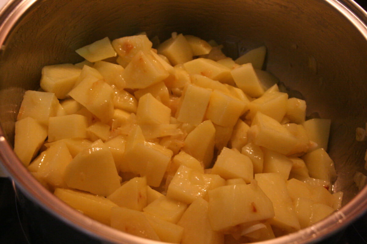 almejas con patatas guiso marinero paso 3