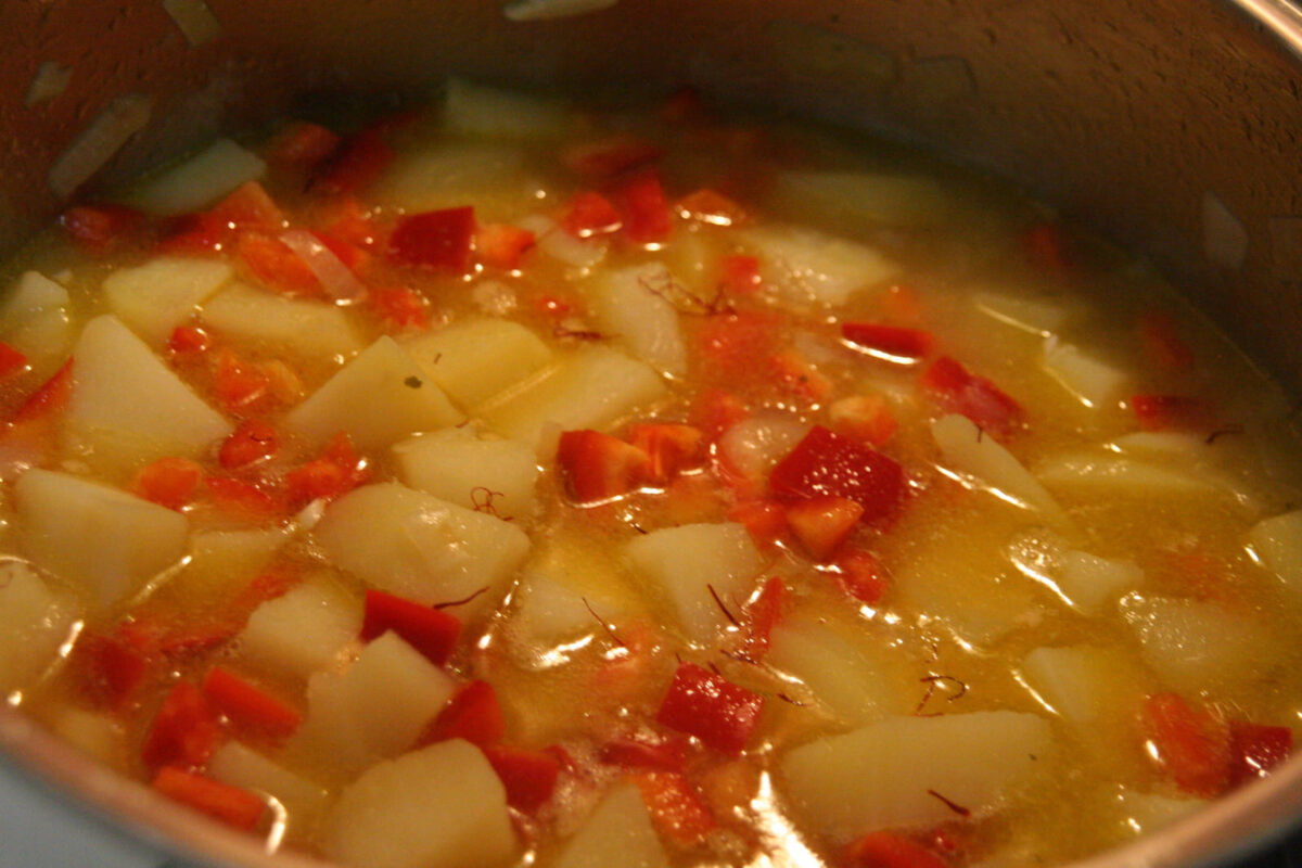 almejas con patatas guiso marinero paso 6