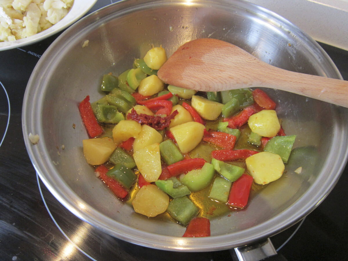 arroz con merluza paso 14