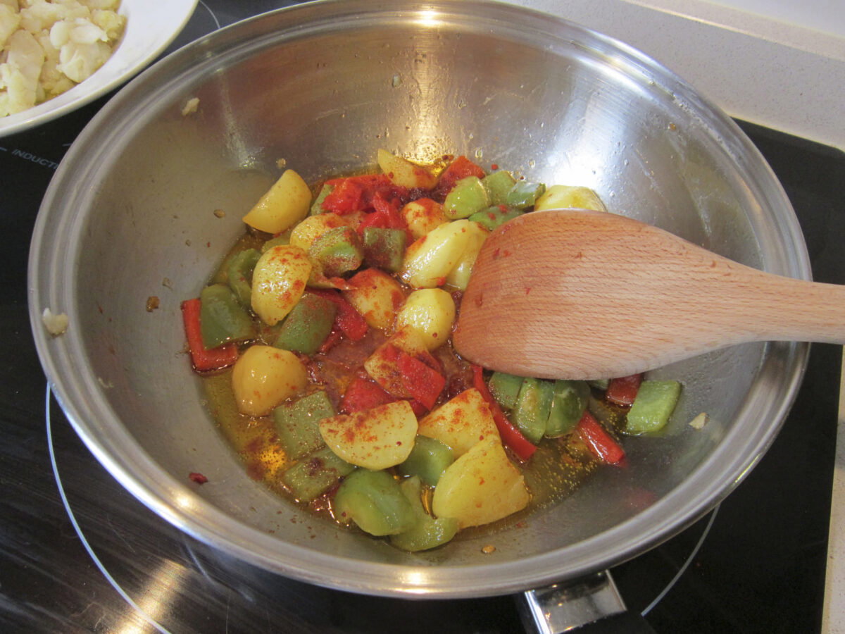arroz con merluza paso 15