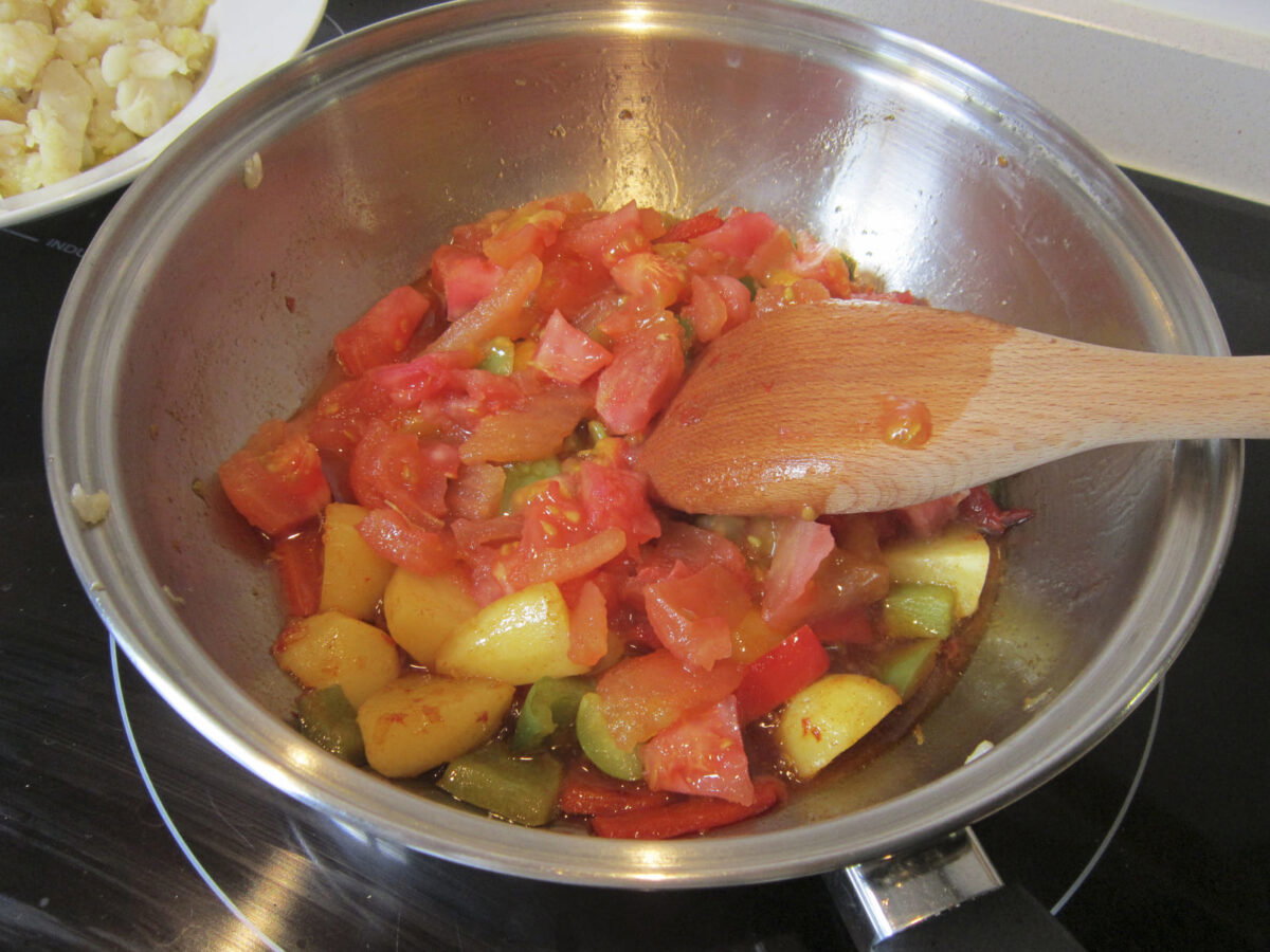 arroz con merluza paso 16