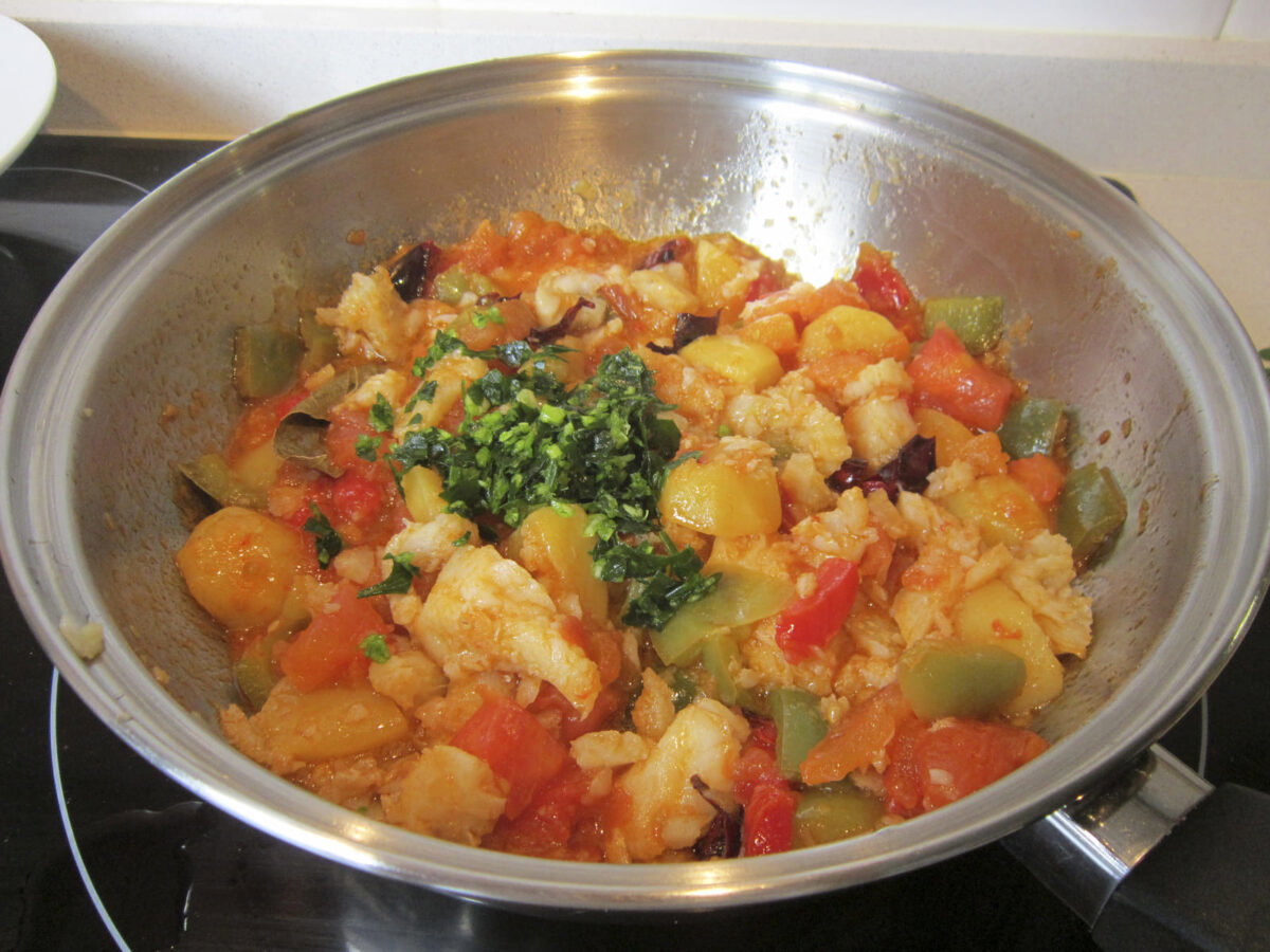arroz con merluza paso 20