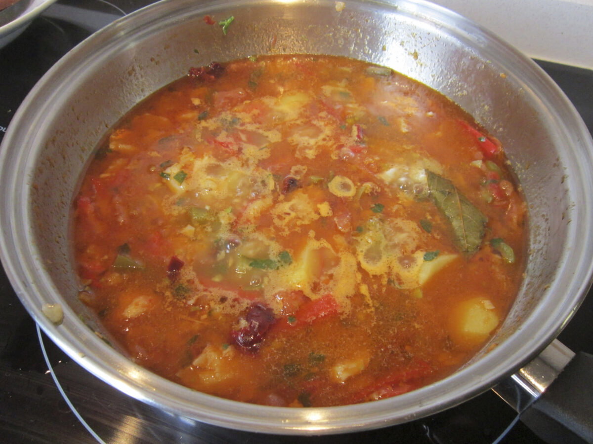 arroz con merluza paso 22