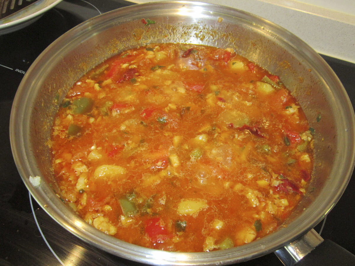 arroz con merluza paso 25