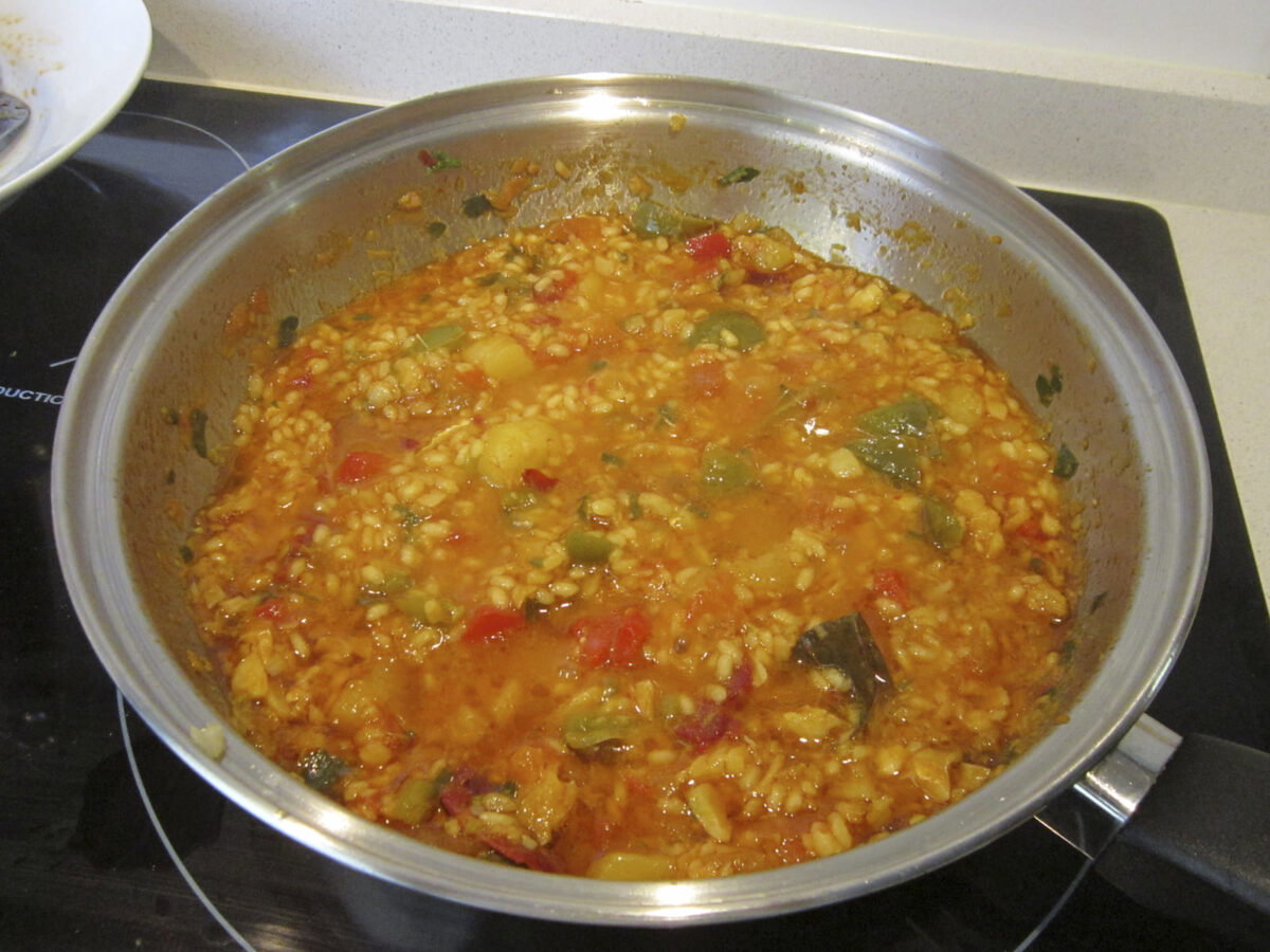 arroz con merluza paso 26