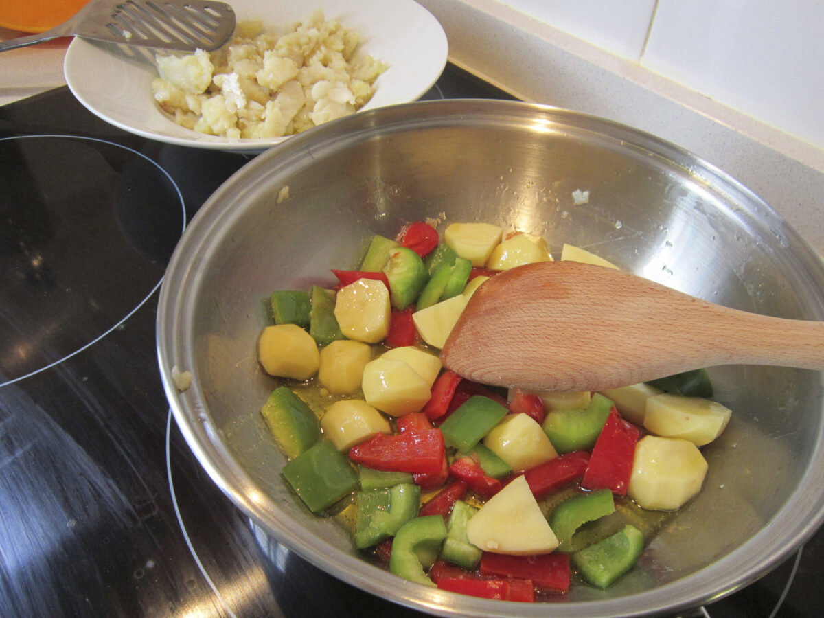 arroz con merluza paso 9