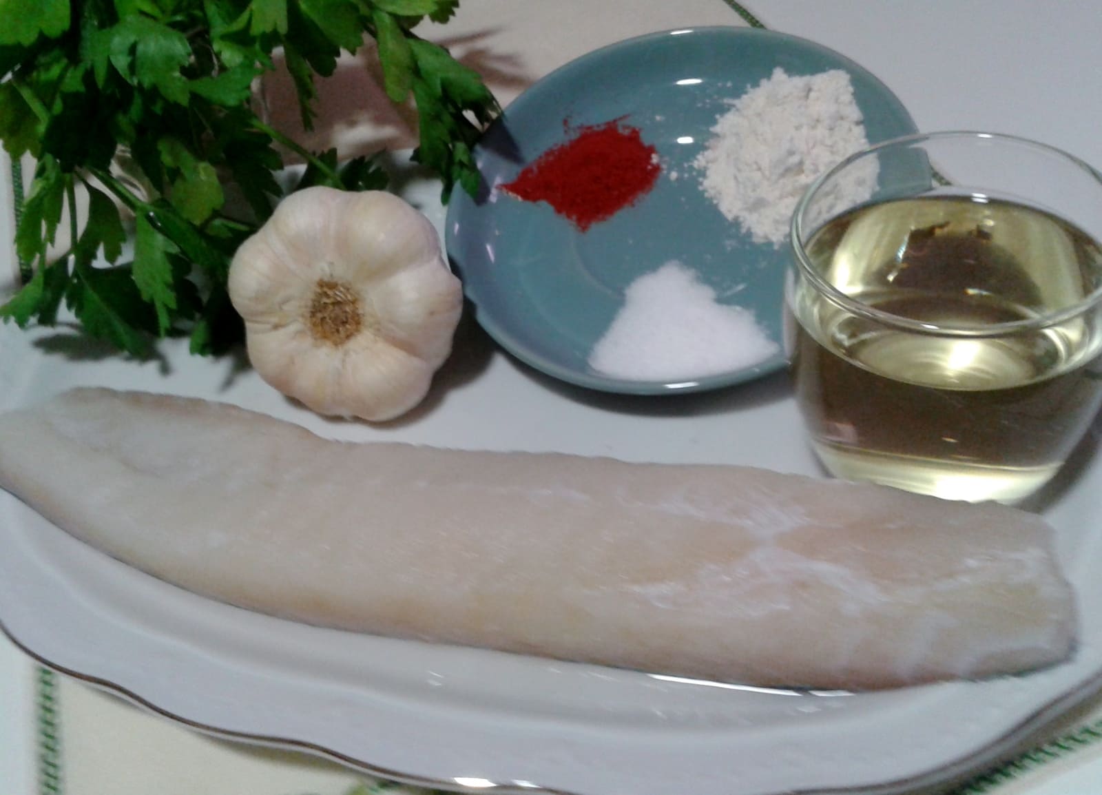 bacalao a llauna paso 1