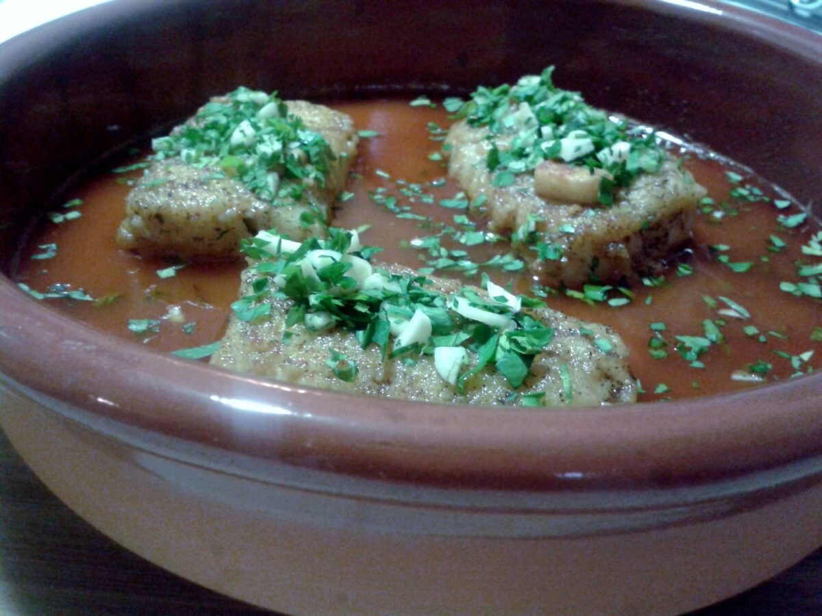 bacalao a llauna paso 14