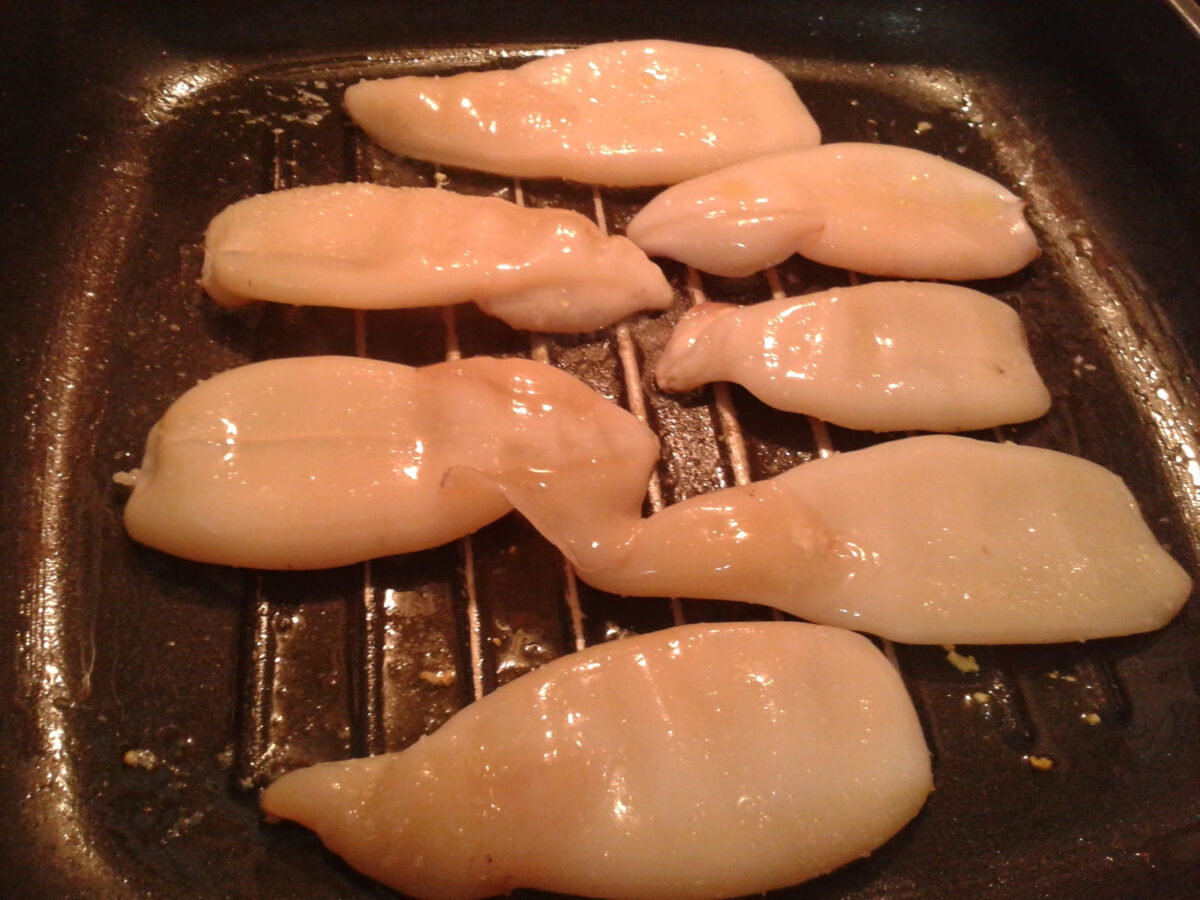 chipirones a la plancha paso 5