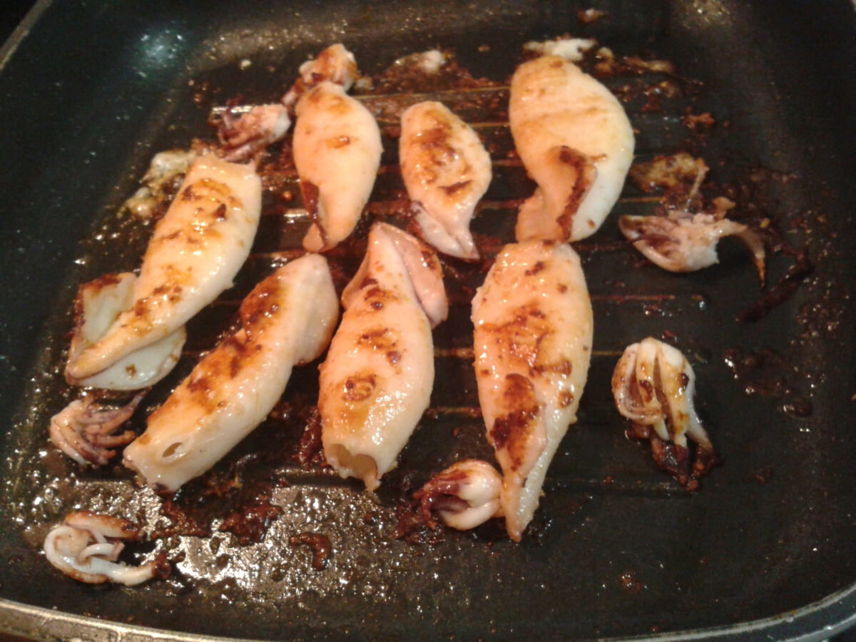 chipirones a la plancha paso 6