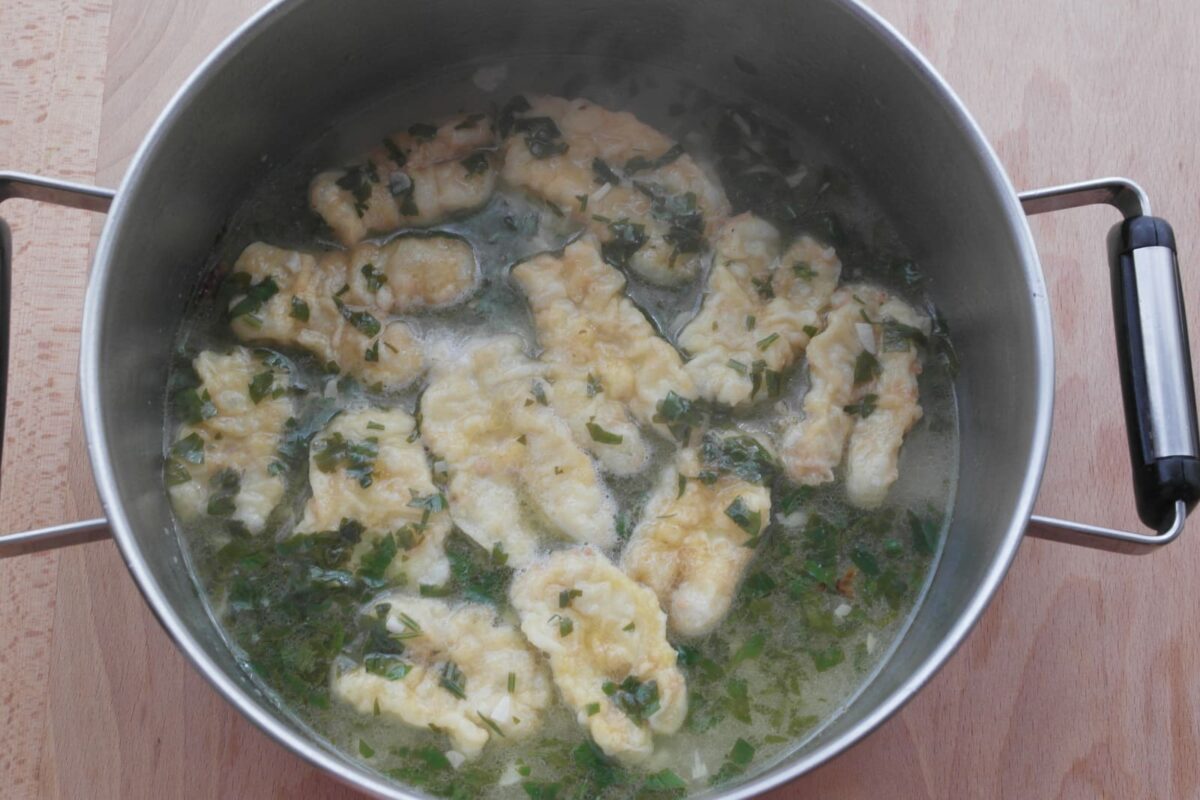 cocochas de bacalao salsa verde paso 10