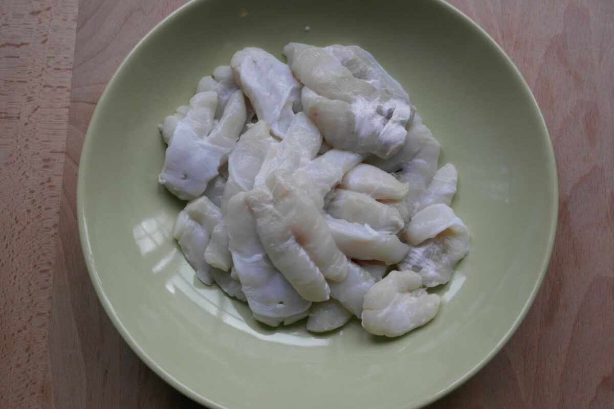 cocochas de bacalao salsa verde paso 2
