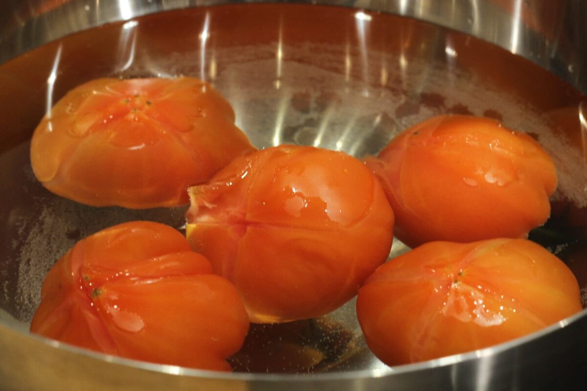como pelar tomates paso 4
