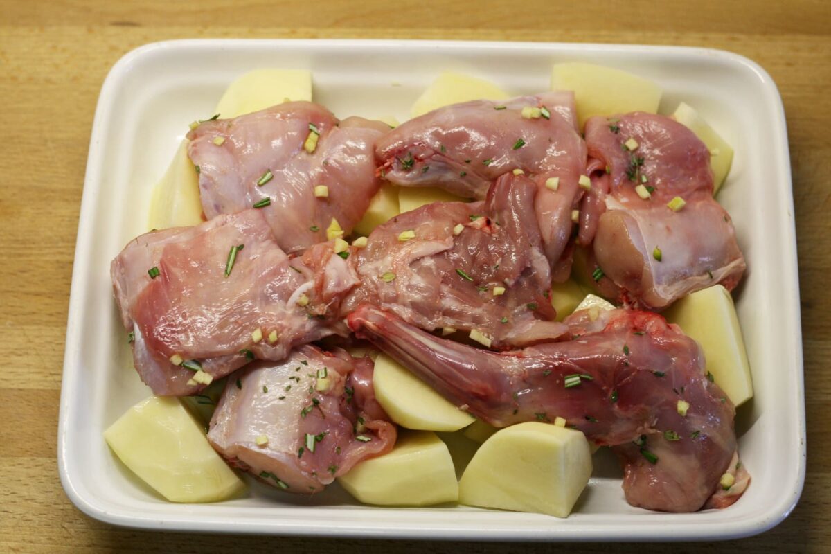 conejo al horno paso 14