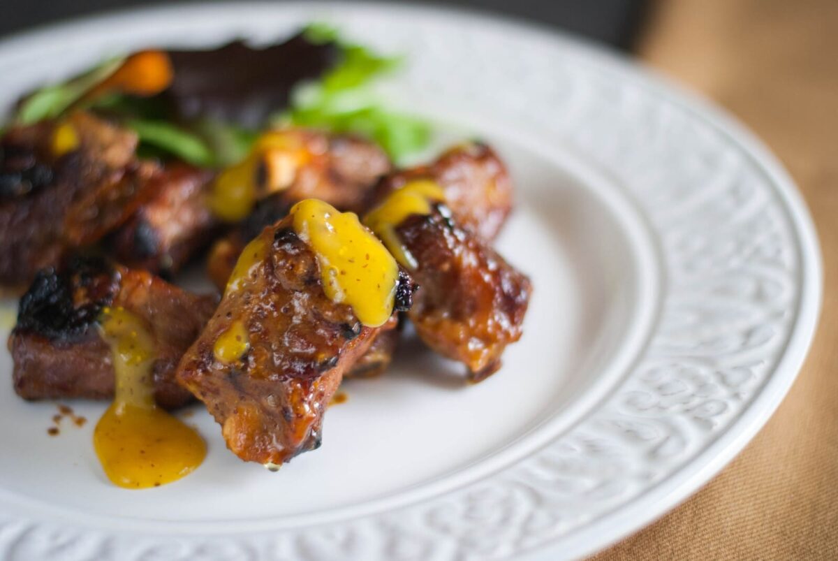 costillas caramelizadas mostaza y miel paso 10