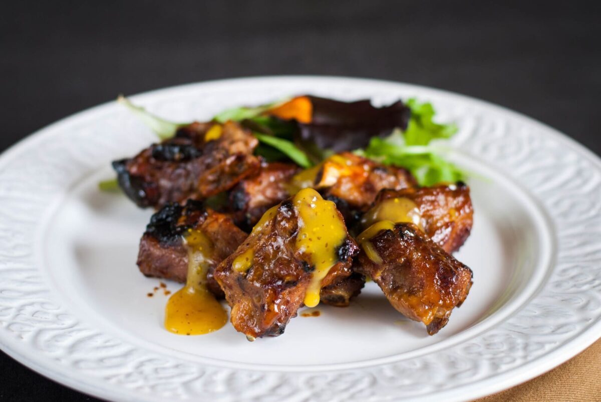 costillas caramelizadas mostaza y miel paso 11