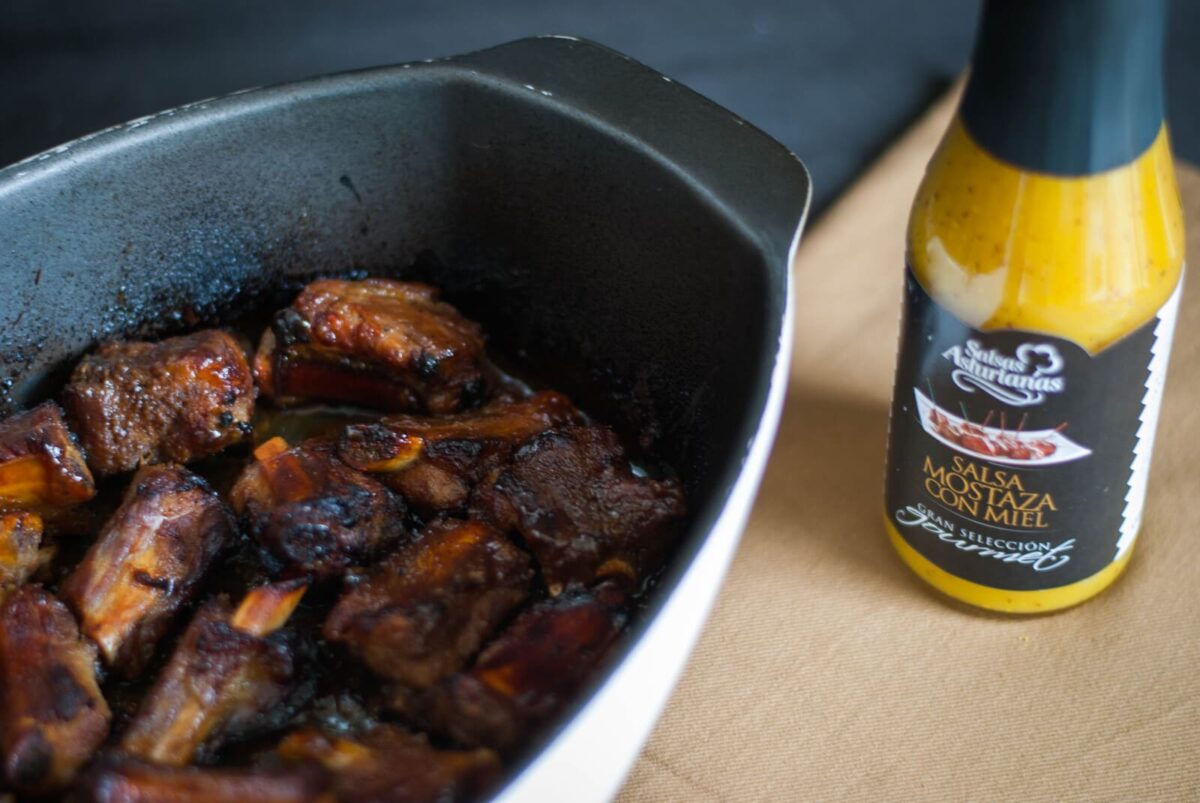 costillas caramelizadas mostaza y miel paso 8