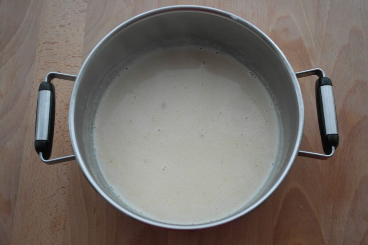 creme brulé de turrón de xixona con arándanos paso 5