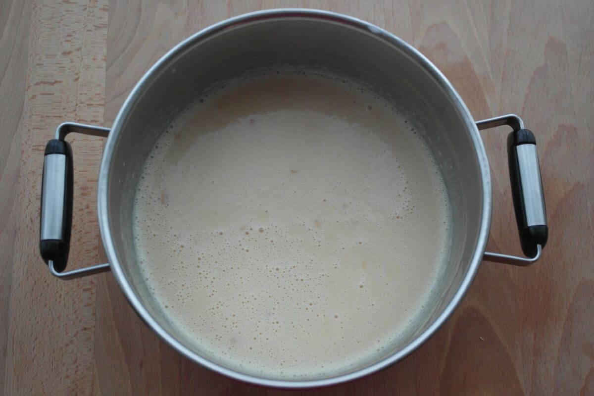 creme brulé de turrón de xixona con arándanos paso 6