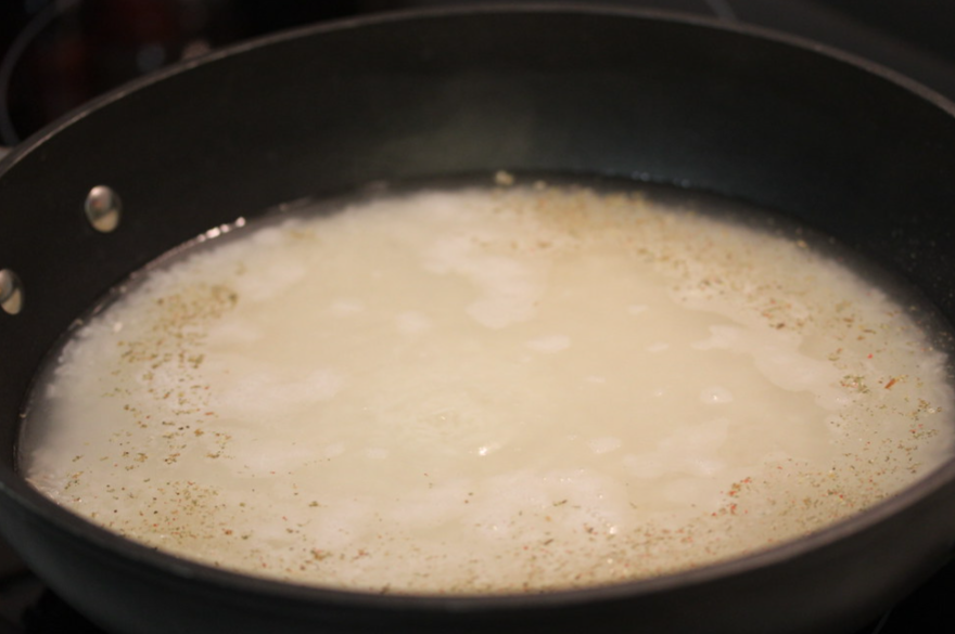 Curry de berenjenas y espinacas con arroz basmati