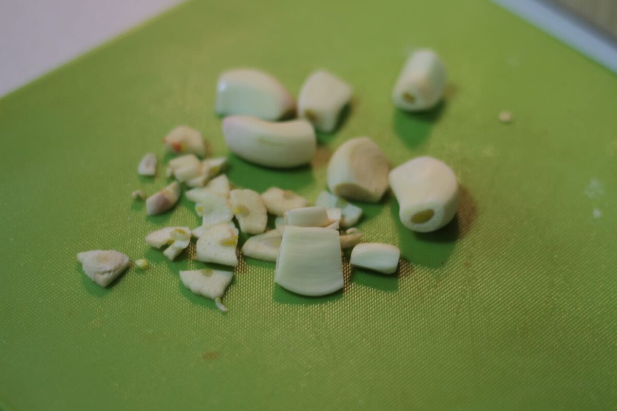 espaguetis con langostinos paso 2