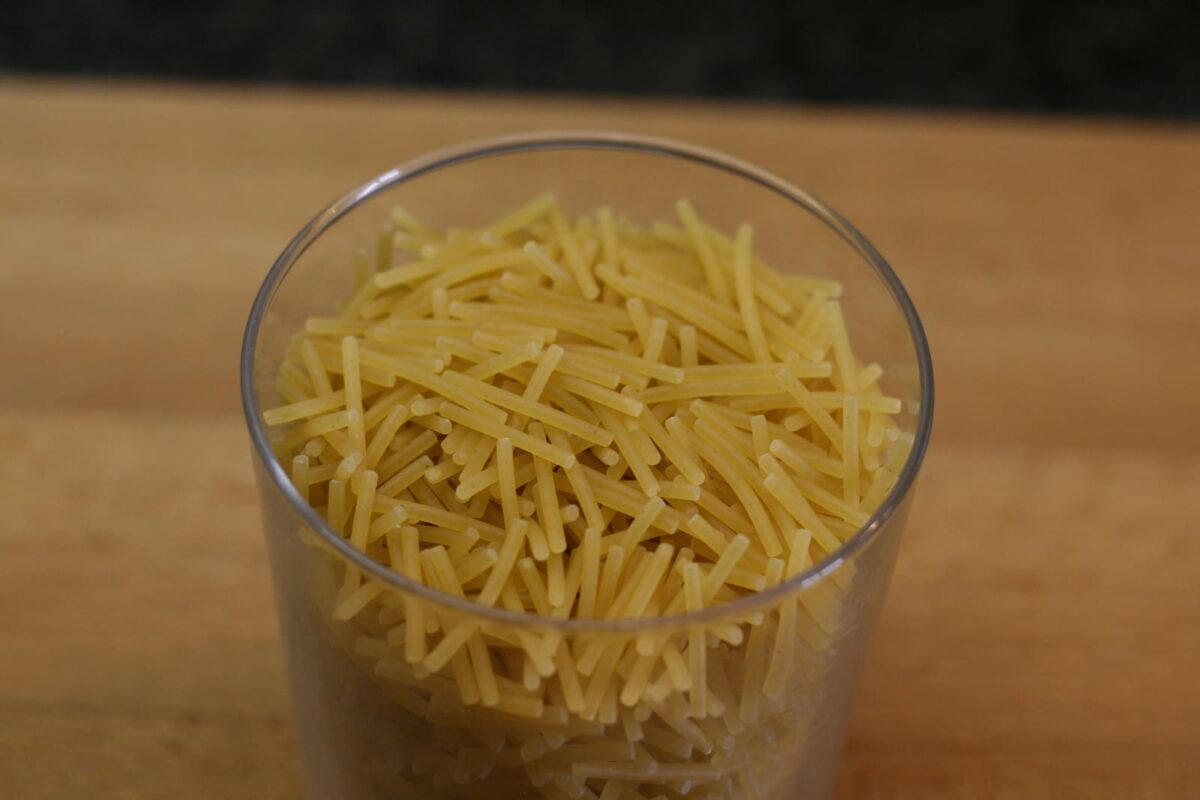 fideos con calamares paso 1
