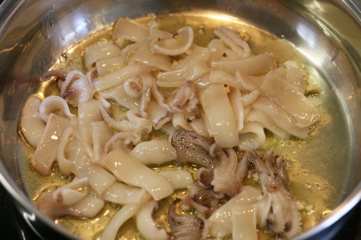 fideos con calamares paso 13