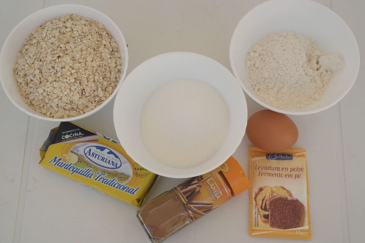 galletas de avena paso 1