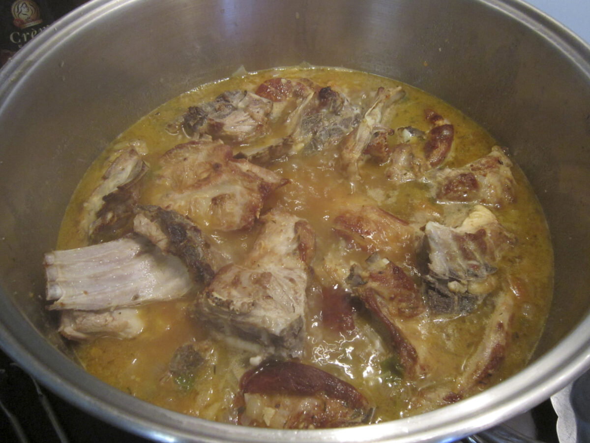 guiso de cordero con patatas paso 23