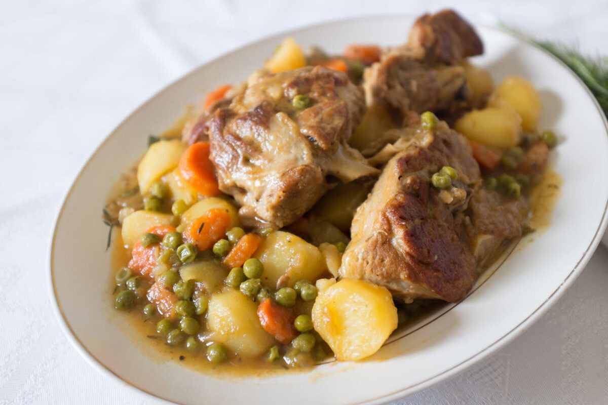 guiso de cordero con patatas paso 30