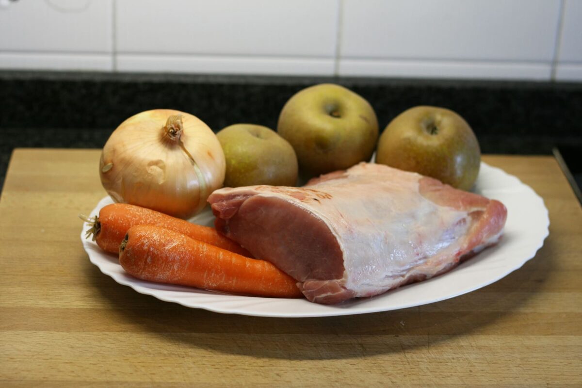 lomo cerdo horno con manzana paso 1