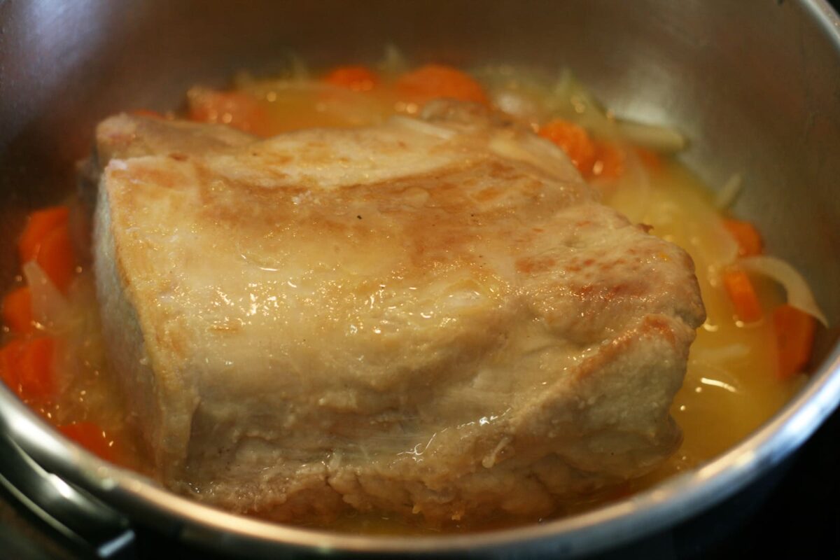 lomo cerdo horno con manzana paso 11