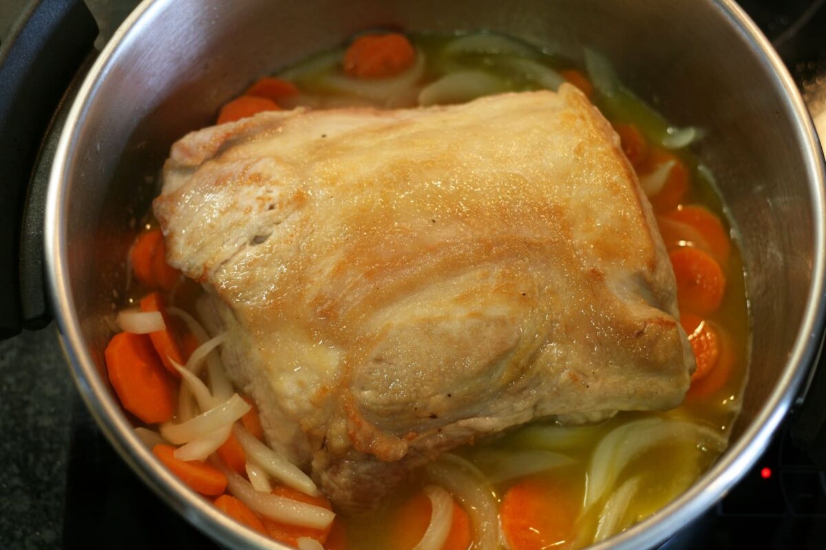 lomo cerdo horno con manzana paso 8