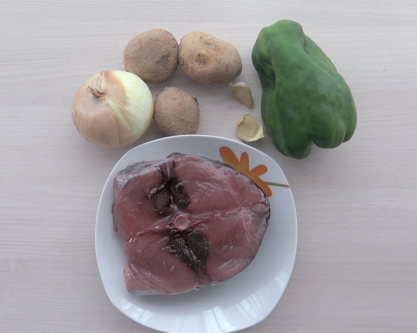 marmitako de bonito paso 1