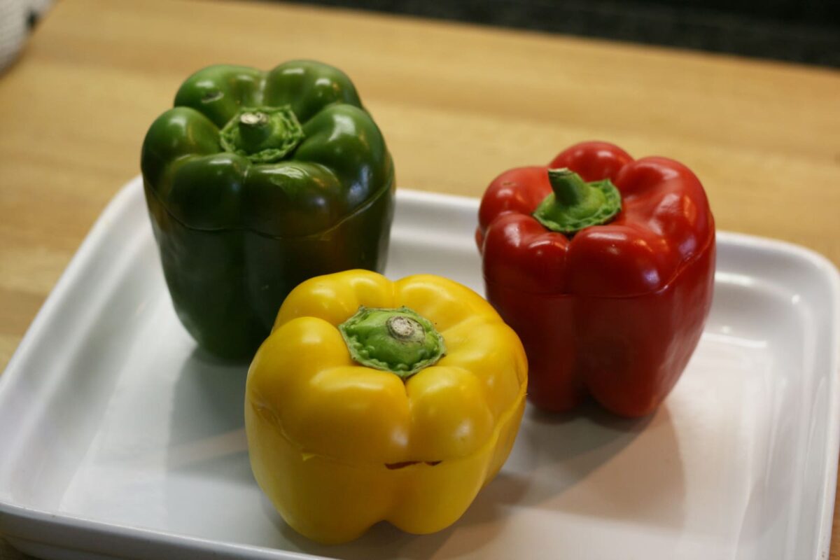 pimientos rellenos al horno paso 14