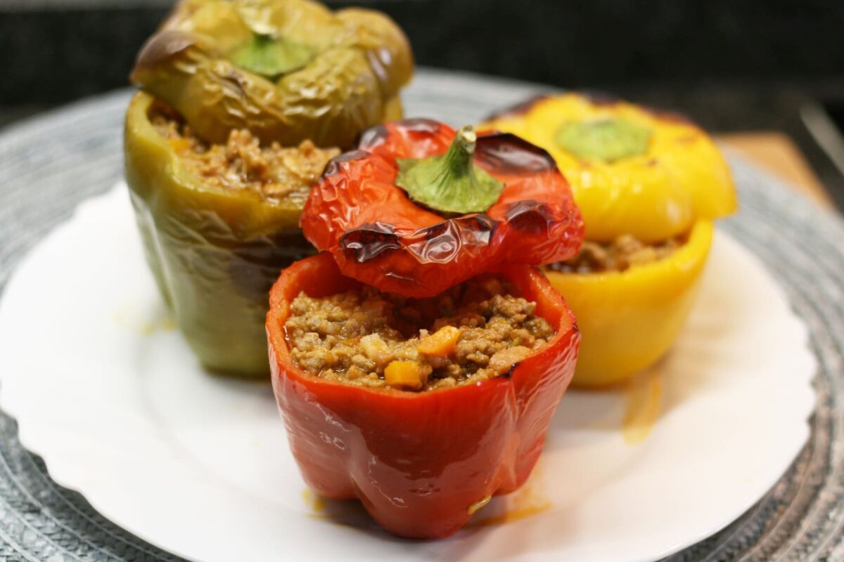 pimientos rellenos al horno paso 16