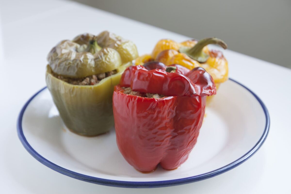 pimientos rellenos al horno paso 17