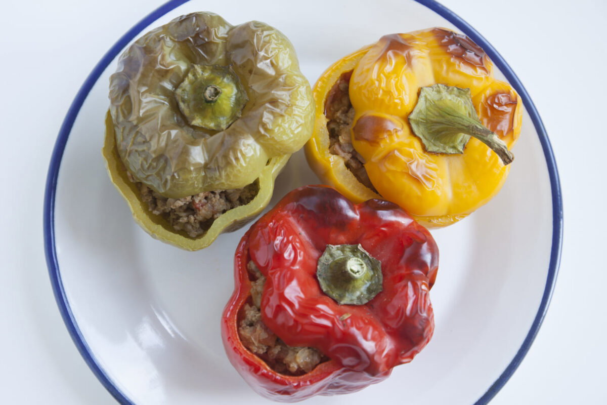 pimientos rellenos al horno paso 18