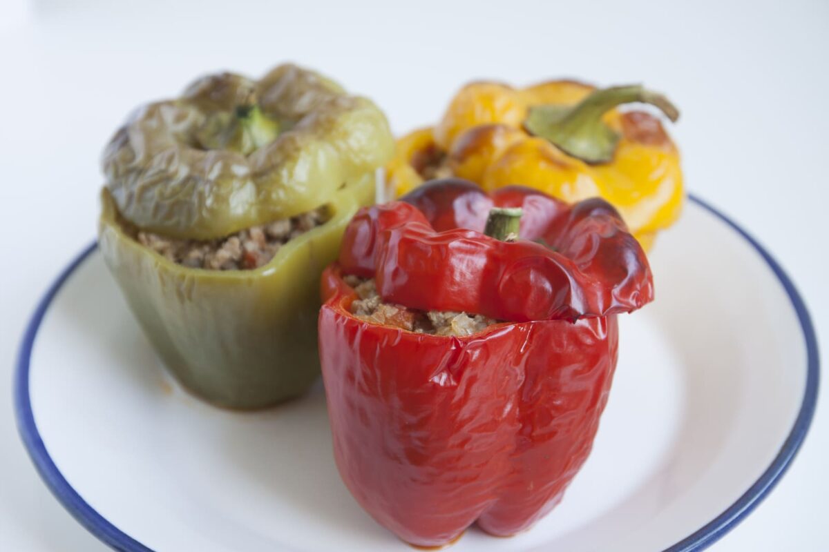 pimientos rellenos al horno paso 19