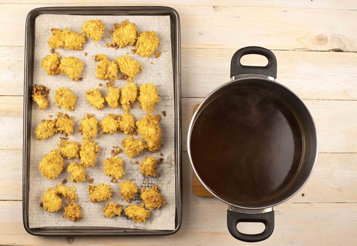 Pollo al estilo general TSO. Una receta china al estilo de Estados Unidos