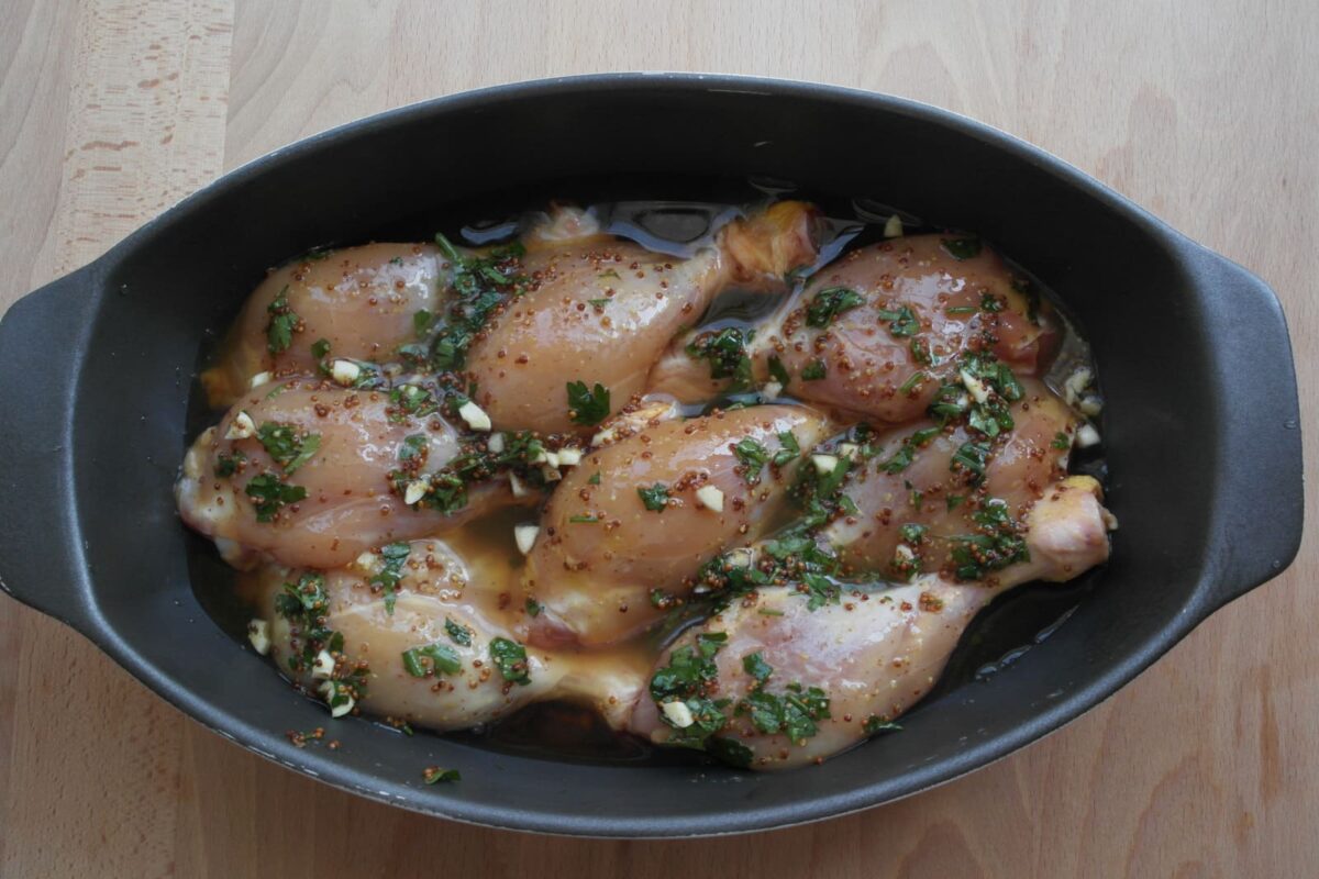 pollo asado con mostaza y miel paso 11