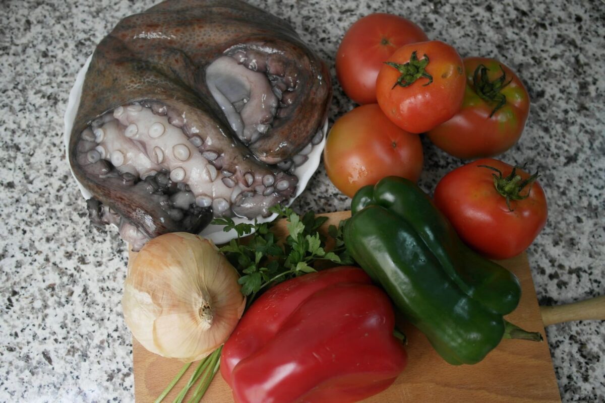 pulpo a lo sochantre paso 1